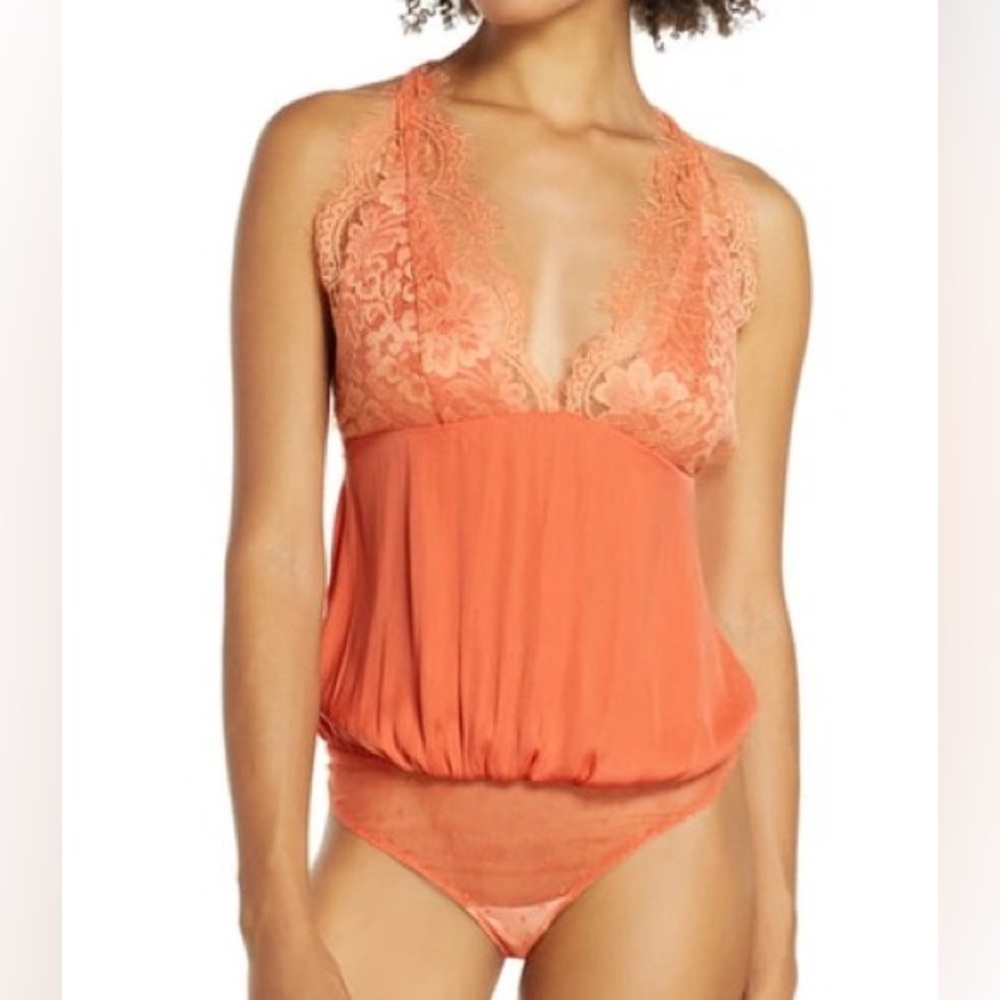 Free People S Melrose Open-back Bodysuit
